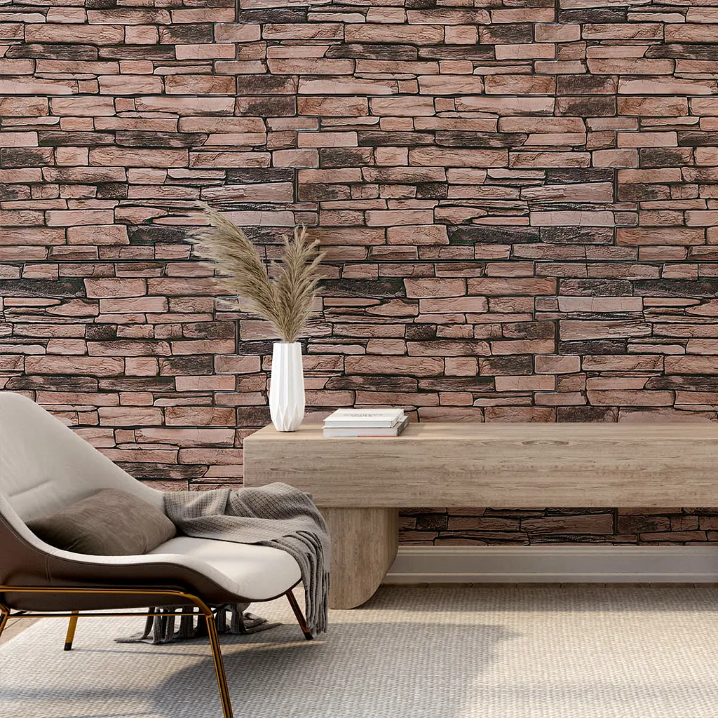 Декоративна ПВХ панель Sticker Wall камінь 960х480х4мм (D) SW-00001555 - фото 5