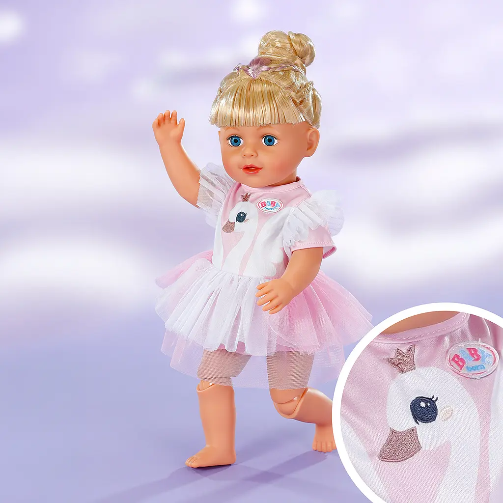 Одяг для ляльки Baby Born Сукня з лебедем (841099) - фото 3