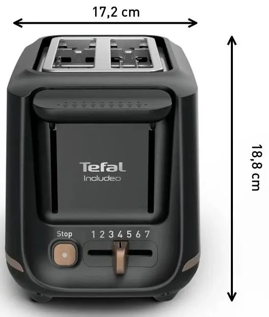Тостер Tefal Includeo 850 Вт чорний (TT533811) - фото 12