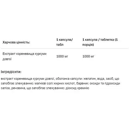 Куркума Allnutrition Adapto Curcuma 90 капсул - фото 2