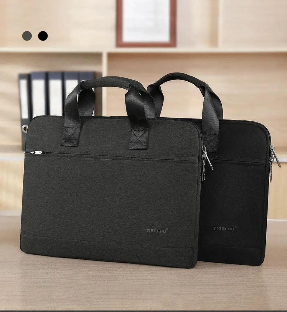 Сумка для ноутбука Tigernu T-L5239 15.6 Black Grey - фото 7