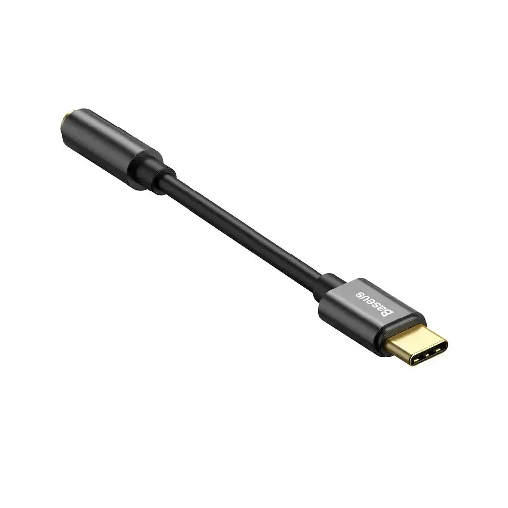Перехідник USB-C M to 3.5mm F 0.1m black Baseus (CATL54-01) - фото 3