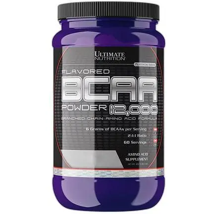 Аминокислота Ultimate Nutrition BCAA BCAA 12 000 Powder 457 грамм Ежевика - фото 1