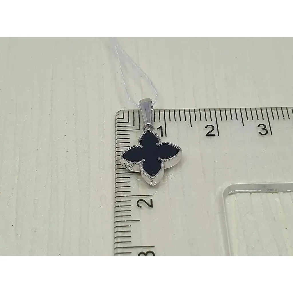 Золотий підвіс Favoritum Конюшина з агатом. 311247_Б - фото 4