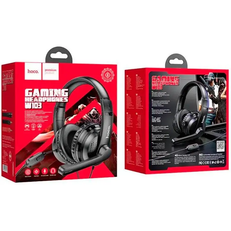 Ігрові навушники з мікрофоном Hoco Magic tour gaming headphones W103 - фото 6