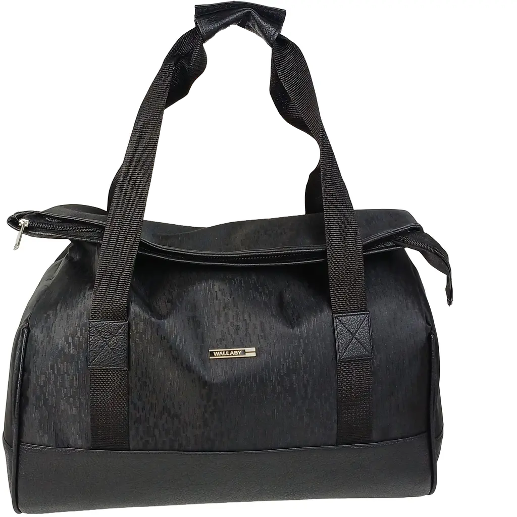 Сумка дорожня саквояж Wallaby 25L поліестер штучна шкіра Чорний - фото 2