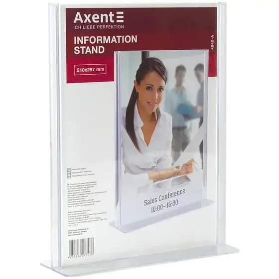 Табличка інформаційна двостороння Axent А4 4540-А