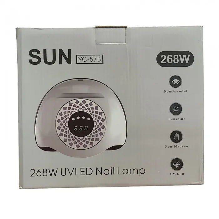 Лампа для манікюру та нарощування нігтів рожева Sun YC 57B 268 вт LED UV LED - фото 7