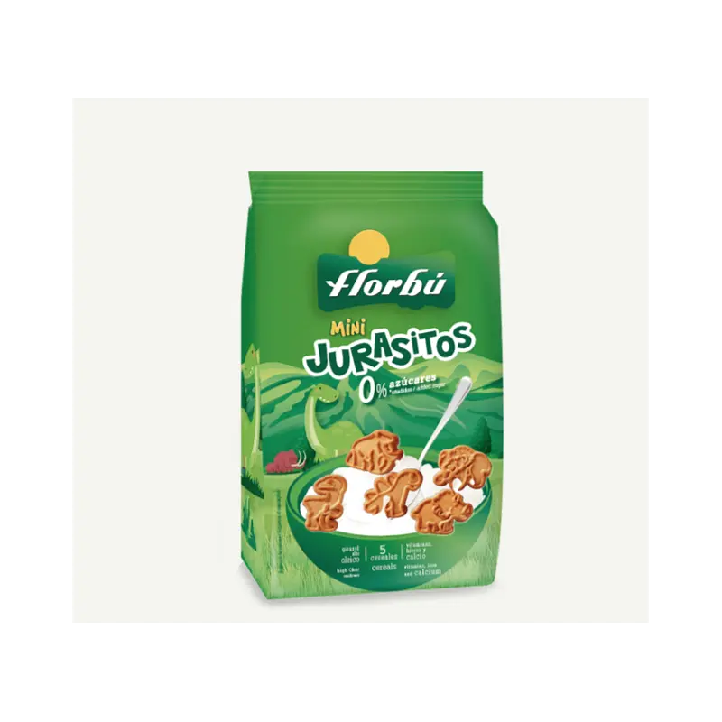 Печиво Florbu Mini Jurasitos 0% azúcares без цукру 400 г