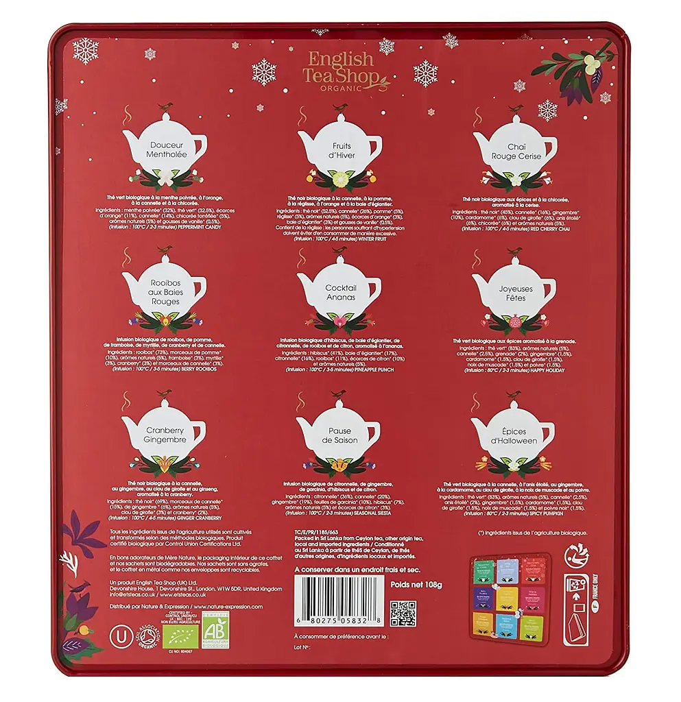 Набор чая English Tea Shop Premium Holiday Collection Red, 108 г (72 шт. х 1.5 г) (914379) - фото 3