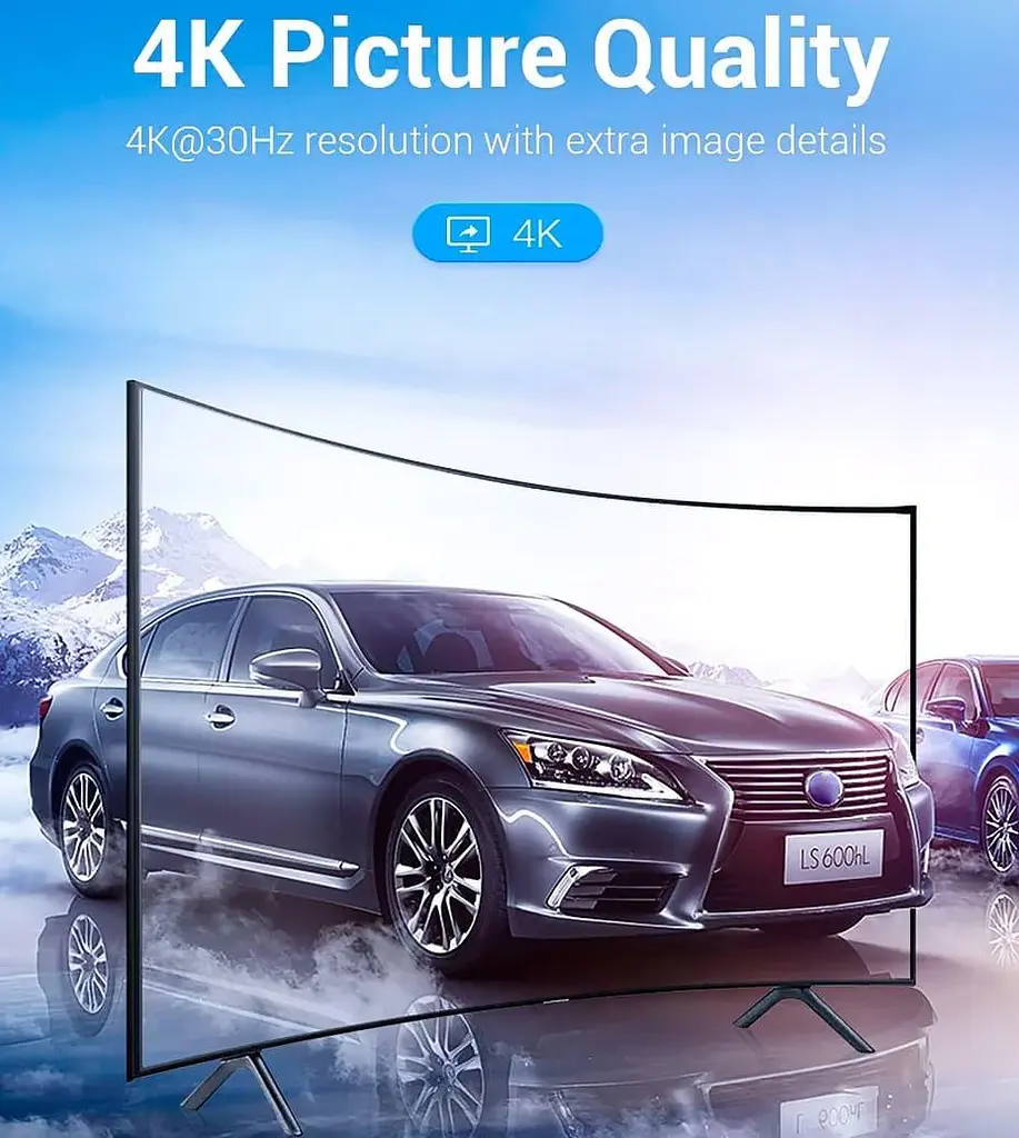 Кабель Vention DisplayPort-HDMI V 1.2 1.5 м (HAGBG) - фото 5