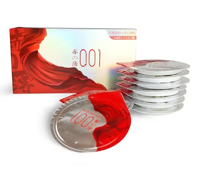 Горячие ультратонкие презервативы OLO Red Silver с термоэффектом , 1 шт в упаковке Olo Olo Red Silver Ультра/Термо 101844 - фото 1