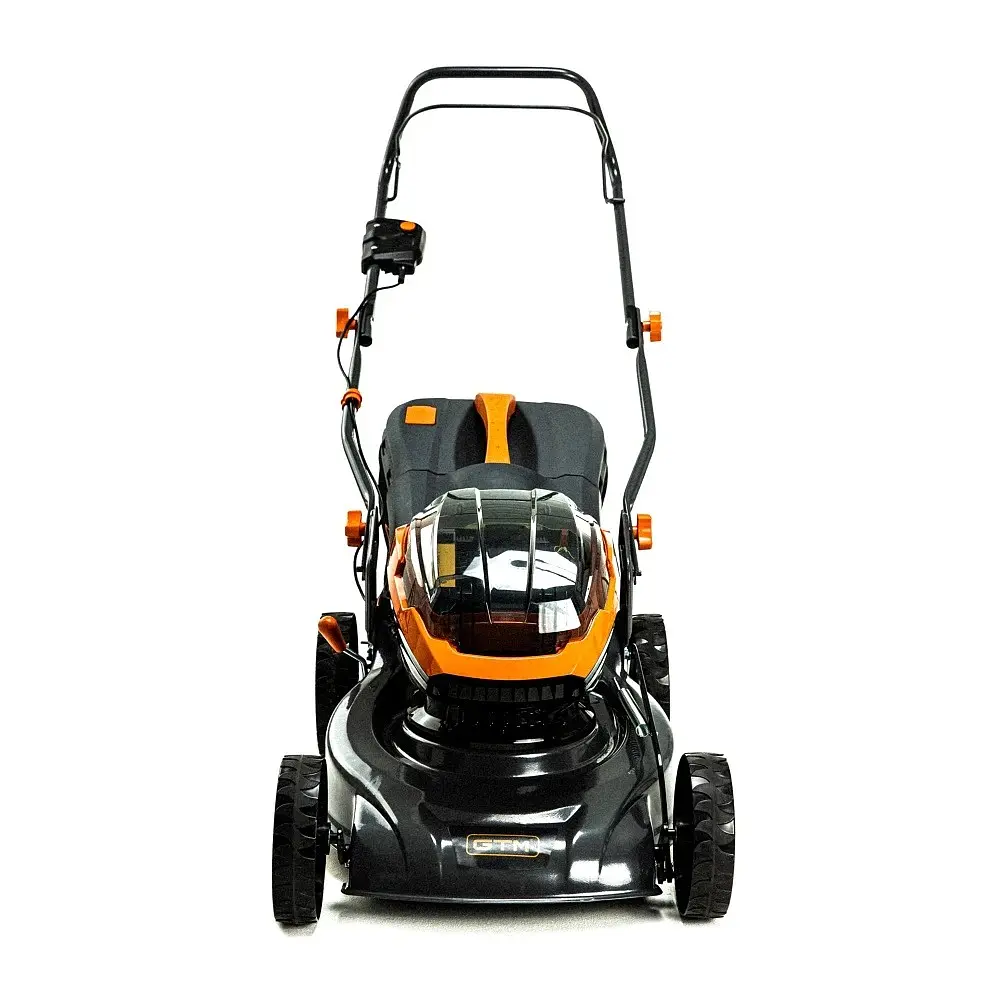 Газонокосарка акумуляторна GTM BLM42 KIT (42 см, 25-75 мм, 45 л, BL, 18+18 В, комплект) - фото 2