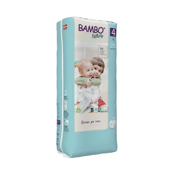 ЕКО Підгузки Bambo Nature Maxi Tall 4 (7-14 кг), 48 шт. Bambo Nature (19264)