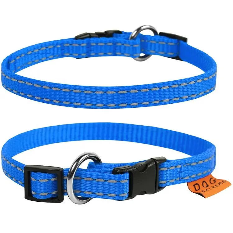 Ошейник для собак Dog Extremе, нейлоновый, регулируемый, 20-30х1 см, голубой - фото 3