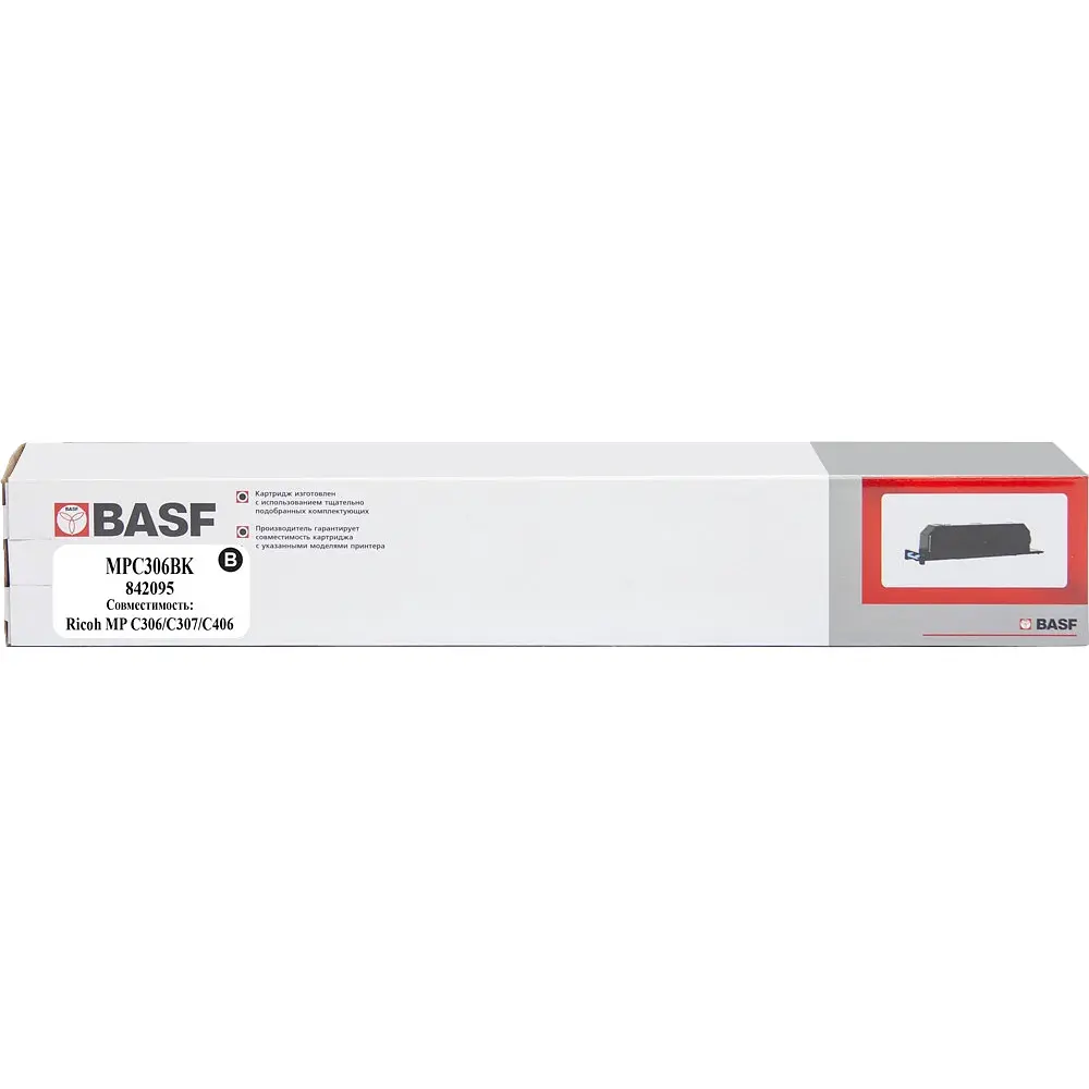 Туба з тонером BASF для Ricoh MP C306/C307/C406 аналог 842098 Black ( 17000 ст.) (BASF-KT-MPC306BK) - фото 4