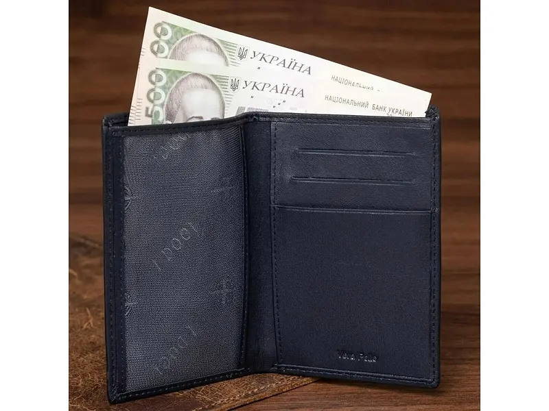 Чоловіче портмоне із натуральної шкіри Cortina 5015 nero Чорне 9,5х13 см TONY PEROTTI acs0032466 - фото 6
