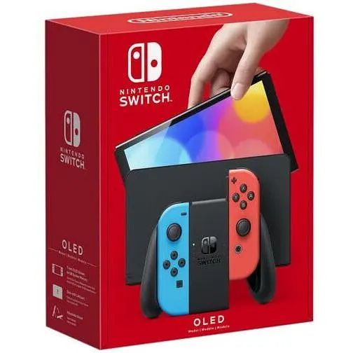 Портативная игровая консоль Nintendo Switch OLED Neon Blue/Neon Red set [64459] - фото 5