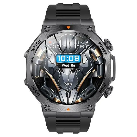 Годинник розумний наручний UWatch Smart Mevaden Ultra Rubber 2 ремінці Чорний (2710059533) - фото 7