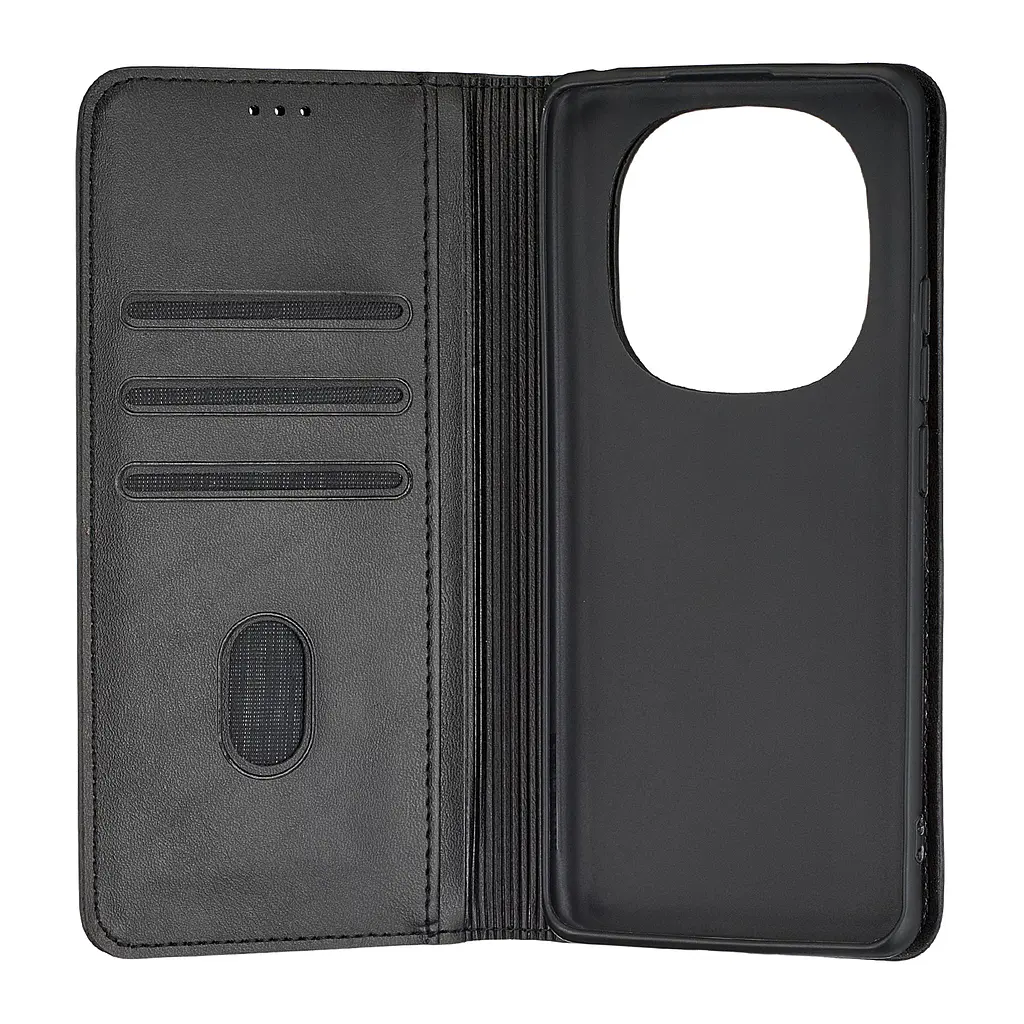 Чохол-книжка Premium Xiaomi Redmi Note 14 Pro 4G Black - фото 2