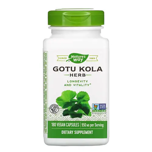 Готу Кола Gotu Kola Herb 475 mg 180 Vegan Capsules Nature's Way vit0006089