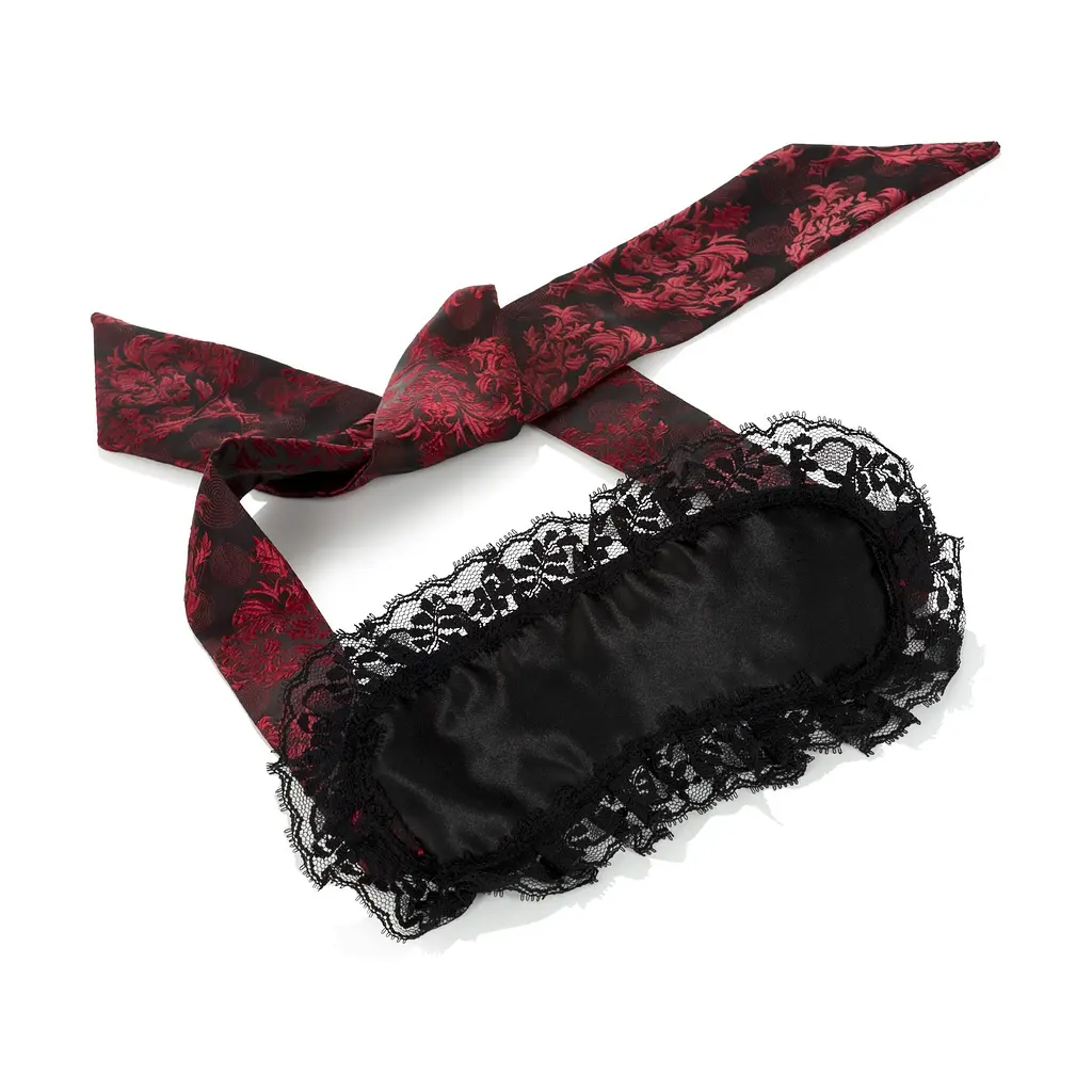 Маска на глаза Scandal Eye Mask 127 см черный с красным - фото 2
