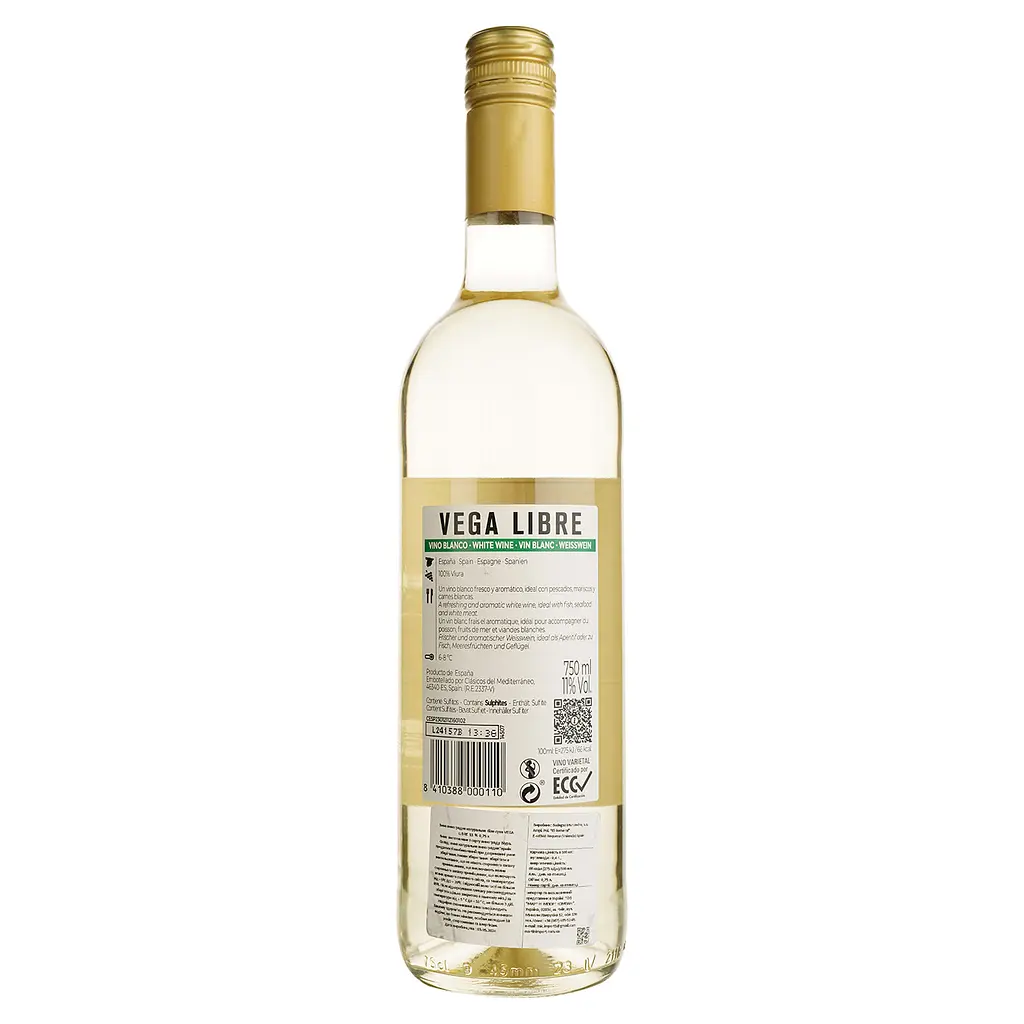Вино Vega Libre Blanco белое сухое 0.75 л - фото 2