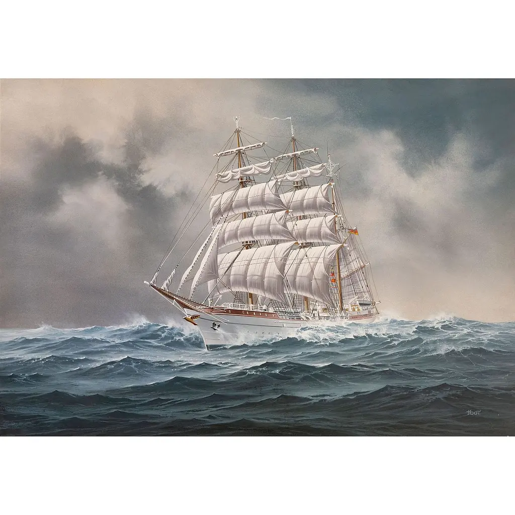 Збірна модель Revell Корабель Gorch Fock рівень 3, масштаб 1:350, 75 деталей (RVL-65432) - фото 9