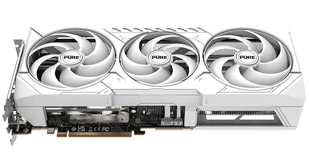 Видеокарта Sapphire AMD Radeon RX 9070 XT 16GB PURE Gaming OC (11348-02-20G) (GDDR6, 256 bit, PCI-E v5.0 x16) - фото 3
