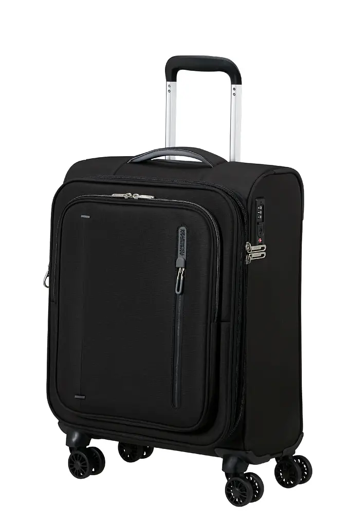 Валіза 55 См American Tourister CLOUDRIDER JET BLACK 55x40x23(25) MJ4*09004 - фото 7