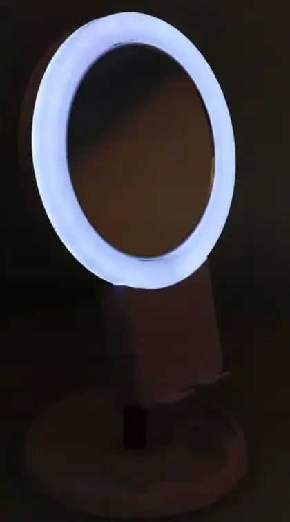 Зеркало косметическое настольное с подставкой для телефона LED подсветкой Bailong BL-JG-003 - фото 8