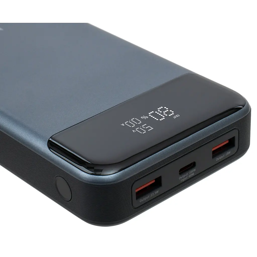 Батарея універсальна Vinga 30000 mAh 100W Display VA Grey (Li-Ion) (VPBB30100) - фото 8