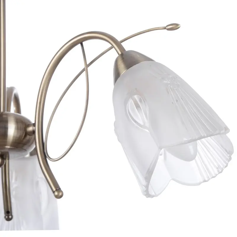 Люстра потолочная Brille классическая E14 60W BZ (LK-161C/3) - фото 3