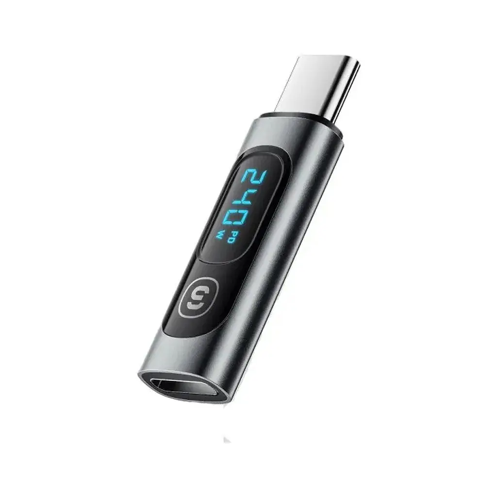 Перехідник USB-C F to USB-C M digital display Essager (EZJTT-TX0G-P) - фото 4
