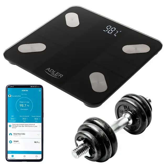 Ваги скляні Adler AD 8186 Smart Body Analyzer - фото 6