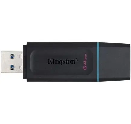 USB флеш-накопичувач Kingston DataTraveler Exodia 64GB USB 3.2 Black/Teal (DTX/64GB) - фото 2