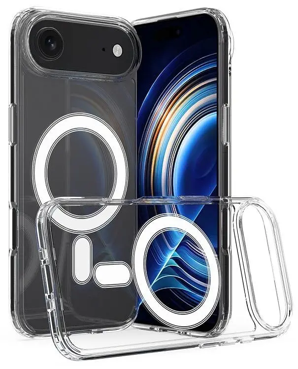 Протиударний чохол для Apple iPhone 17 AIR Clear Case Ultra Hybrid MagSafe Прозорий з магнітом