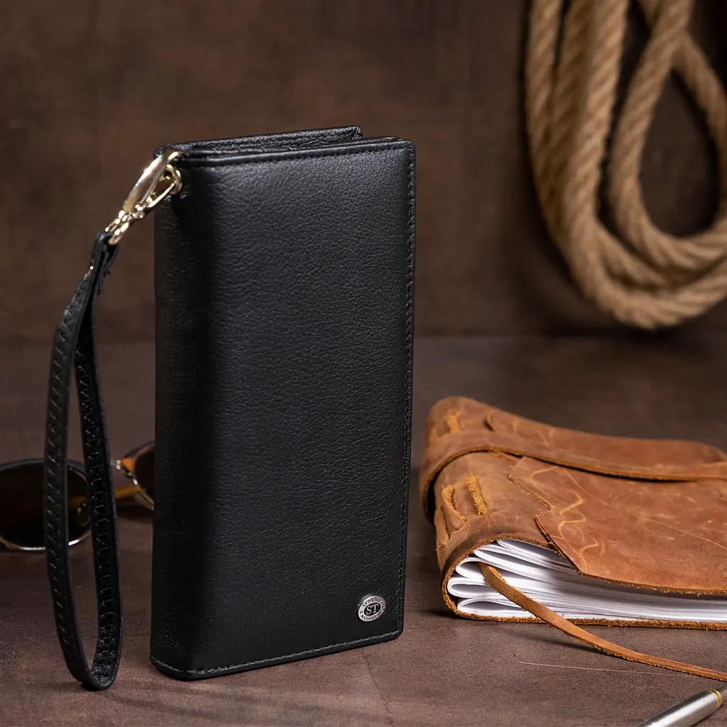 Кожаный женский кошелек ST Leather 19х9.5х2.5 см acs0016006 - фото 9