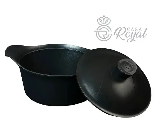 Каструля Casa Royal D-UKR 20400 "Gusto" 24см 4.5л Black