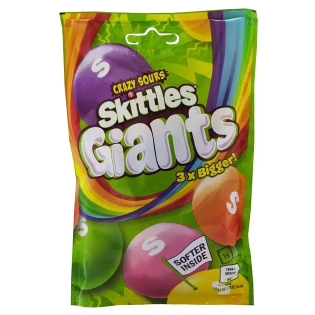 Драже Skittles Crazy Sours Giants 3х Bigger 132 г