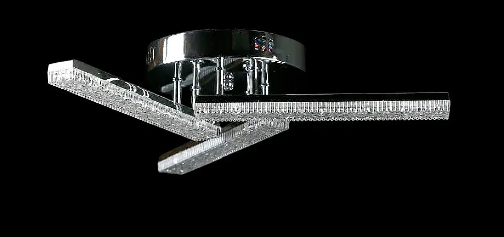 Люстра стельова LED Splendid Ray LT8007/3, 80W, хром, білий, сучасний стиль, з пультом, 3 лампи, димер, 47 см - фото 2