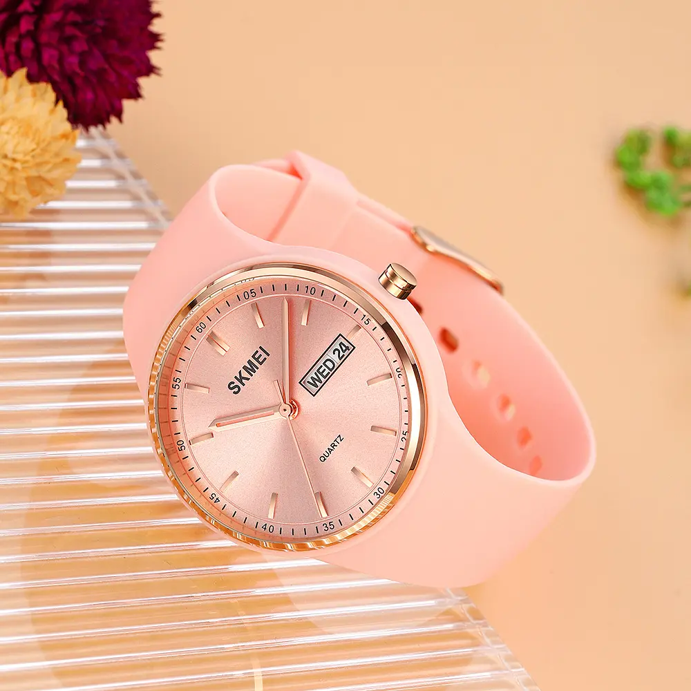 Наручний годинник жіночий 2057PK Pink Skmei acs0030342 - фото 4