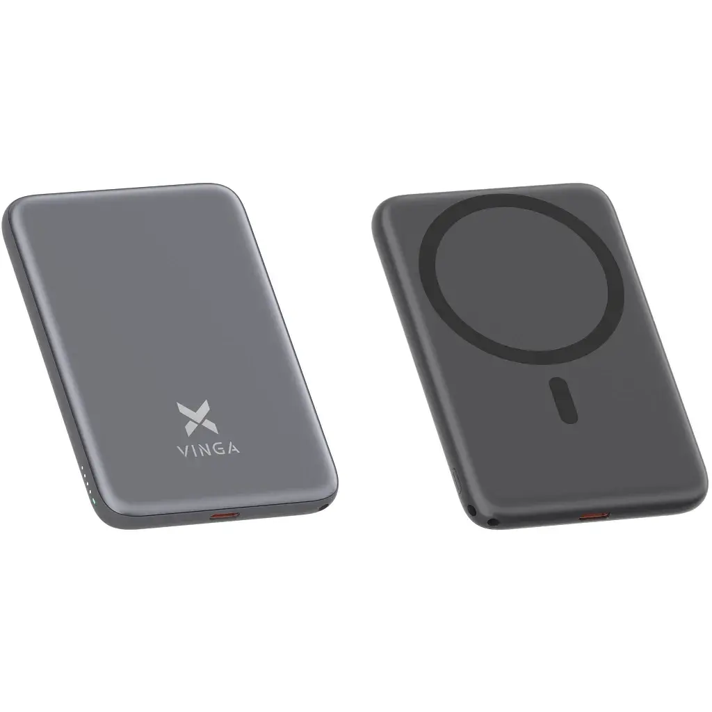 Батарея універсальна Vinga 5000 mAh 20W/15W Wireless (VPBB520WL)