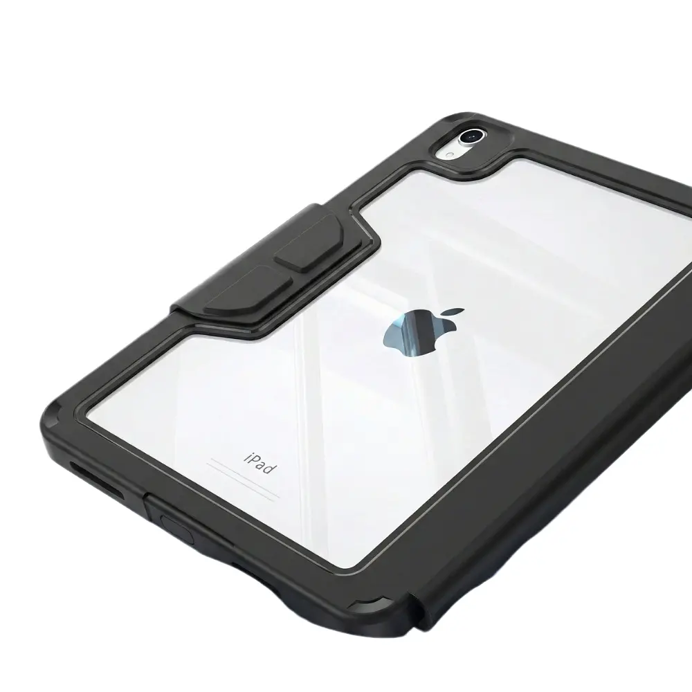 Чохол-книжка BeCover Rugged Origami Transparent з кріпленням Apple Pencil дляApple iPad Air 11" M4 2026 Black (715176) - фото 4