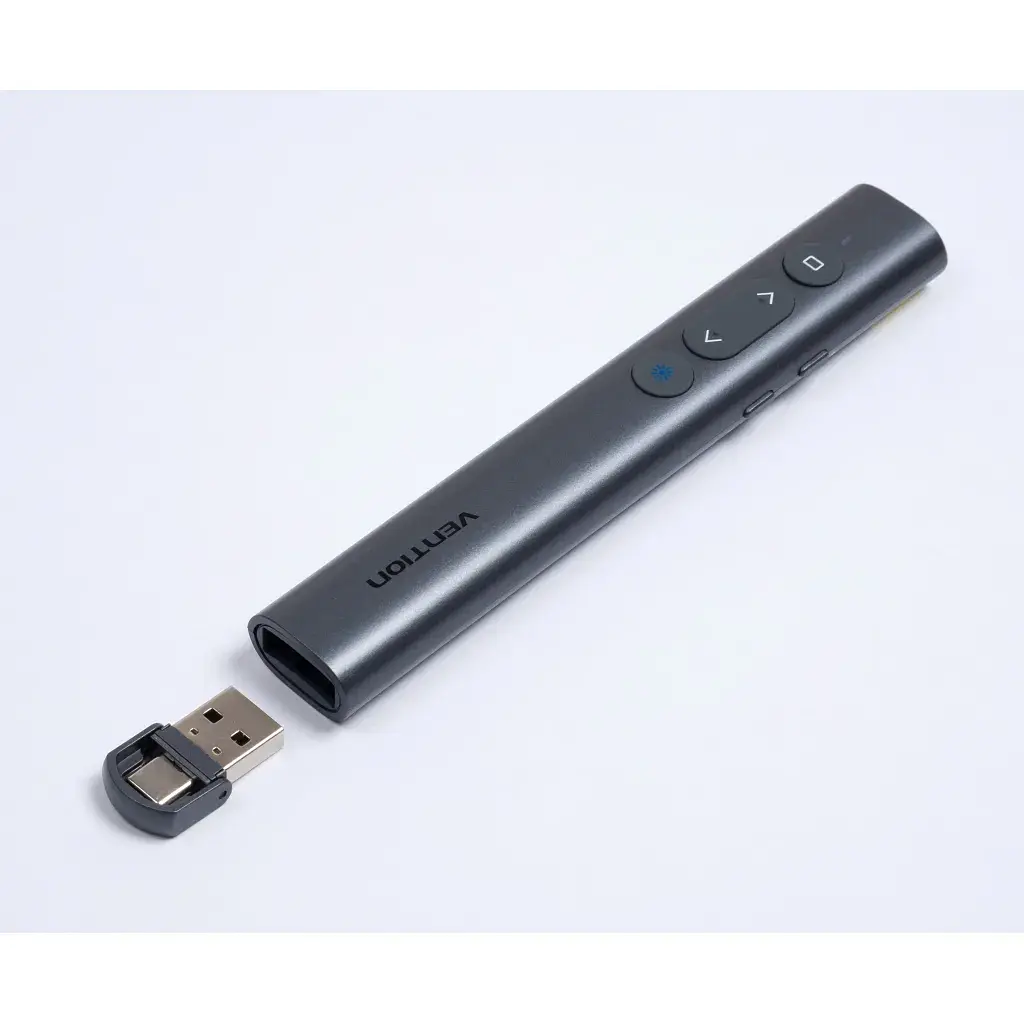 Презентер Vention PowerPoint Clicker with Red Laser Pointer Gray (KQIH0) - фото 6