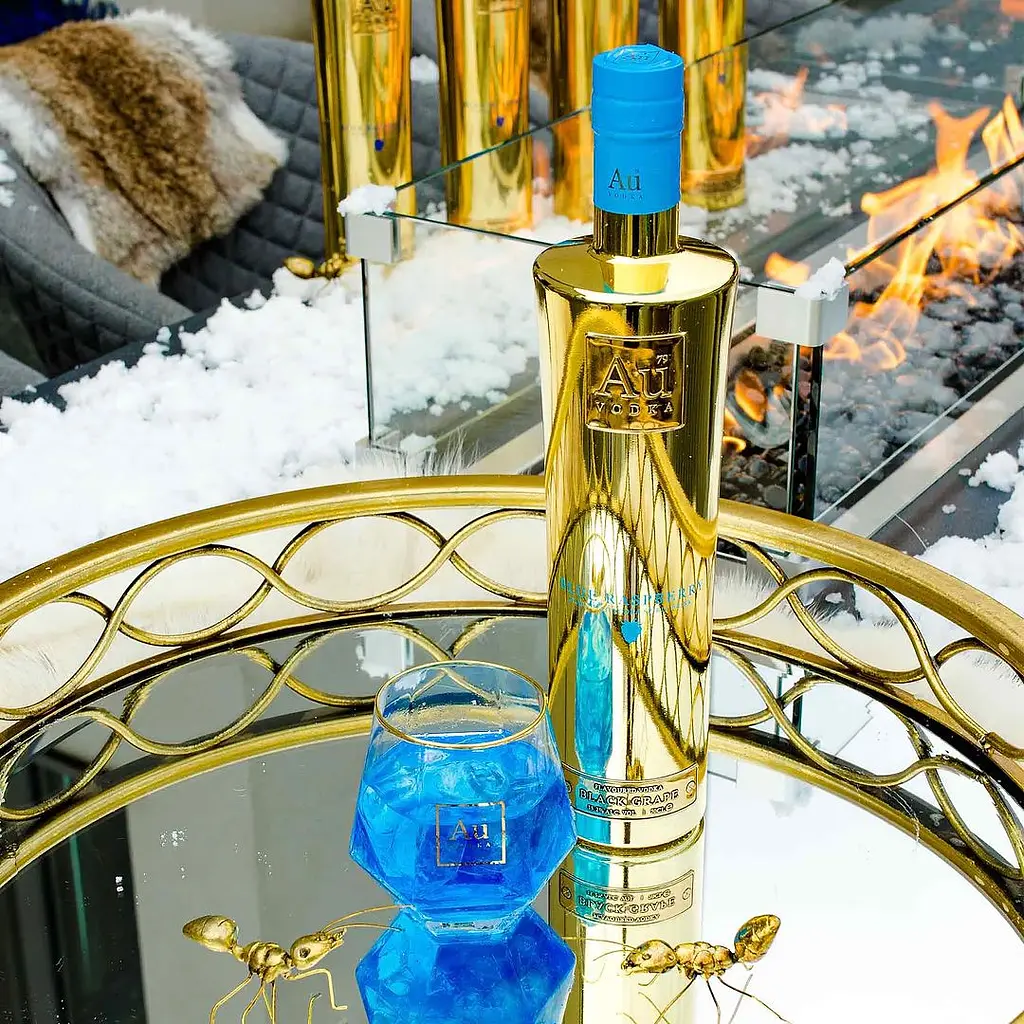 Горілка Au Vodka Blue Raspberry 35.2% 0.7 л - фото 5