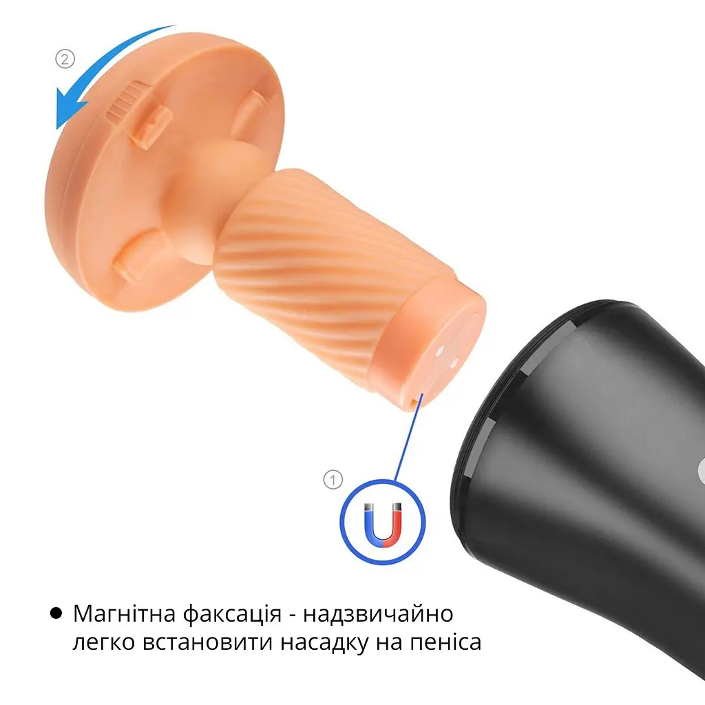 Мастурбатор Otouch INSCUP 3, рух вперед-назад плюс стискання стінок, сенсорне керування - фото 6