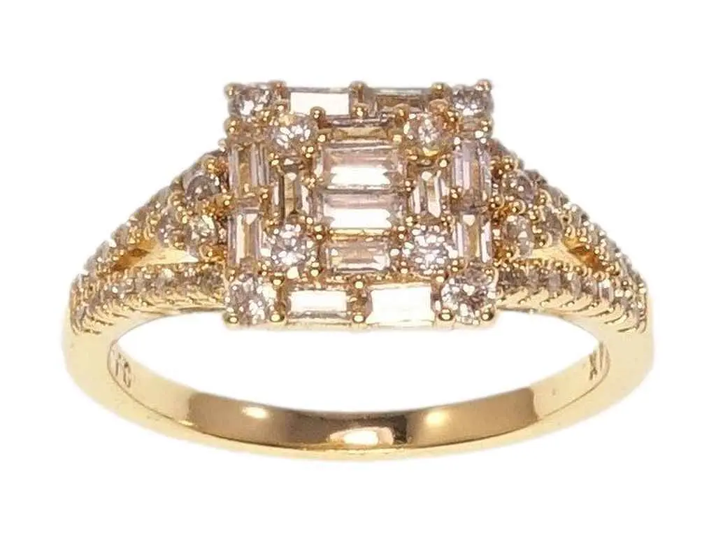 Каблучка XUPING позолота 18K "Інкрустація цирконієм" 089441 р.18,5