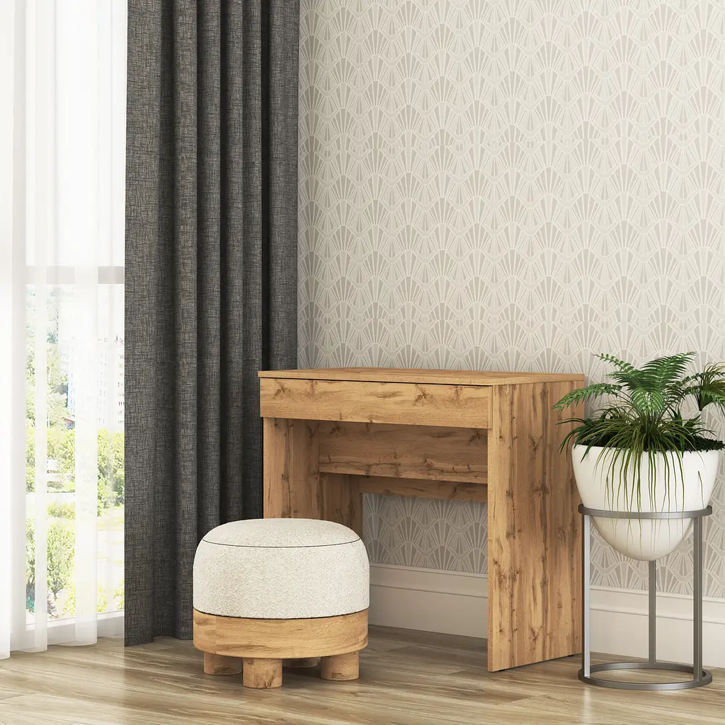 Трюмо з дзеркалом у спальню MebelStar Нео 80x43x75,2 см Дуб тахо (MBS-1238) - фото 2