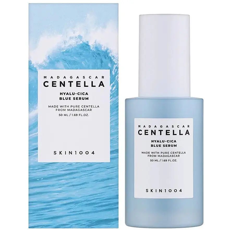 Зволожуюча сироватка Skin1004 Madagascar Centella Hyalu-Cica Blue Serum 30 мл - фото 2